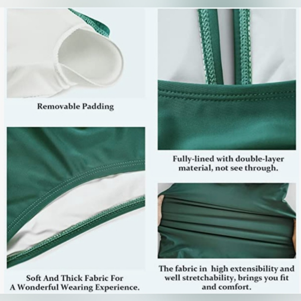Womens Ruched Swimsuit - Picture 5 of 10